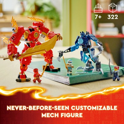 LEGO® NINJAGO® Kai's Elemental Fire Mech Ninja Toy Figure 71808