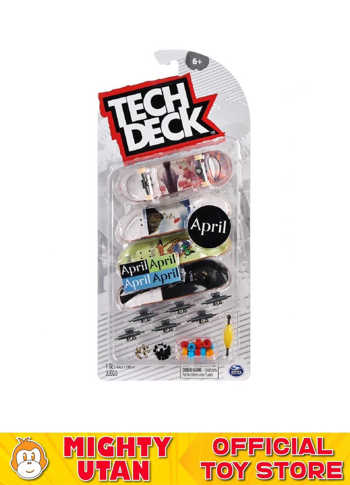 Tech Deck Fingerboard Ultra Deluxe 4 Pack April | Mighty