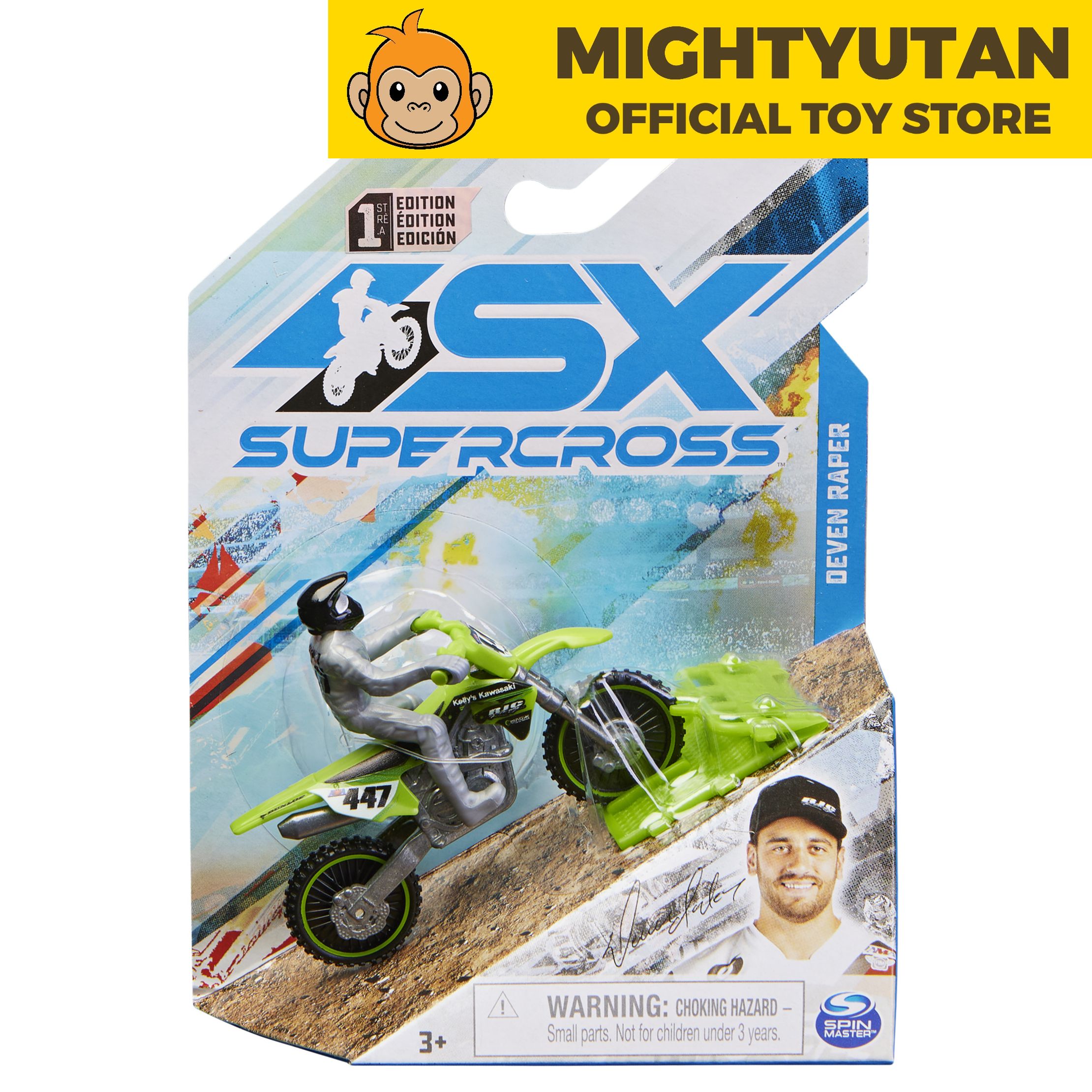 Supercross 1:24 Die Cast Motorcycle - Deven Raper | Mighty Utan