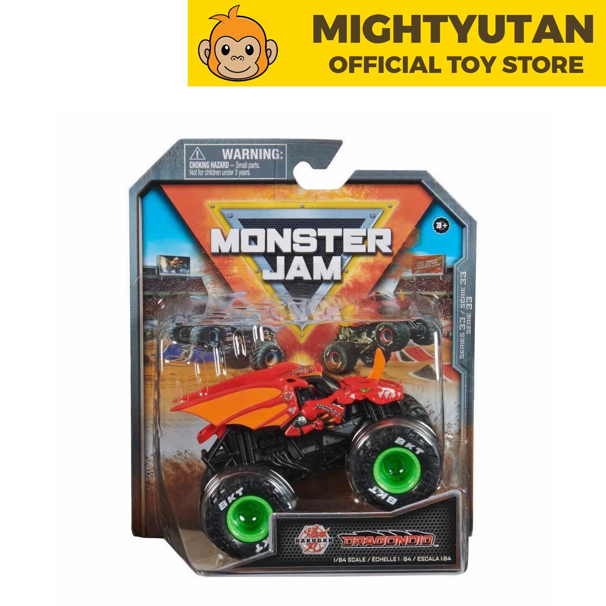 Monster Jam 1:64 Single Pack Series 33 - Bakugan Dragonoid