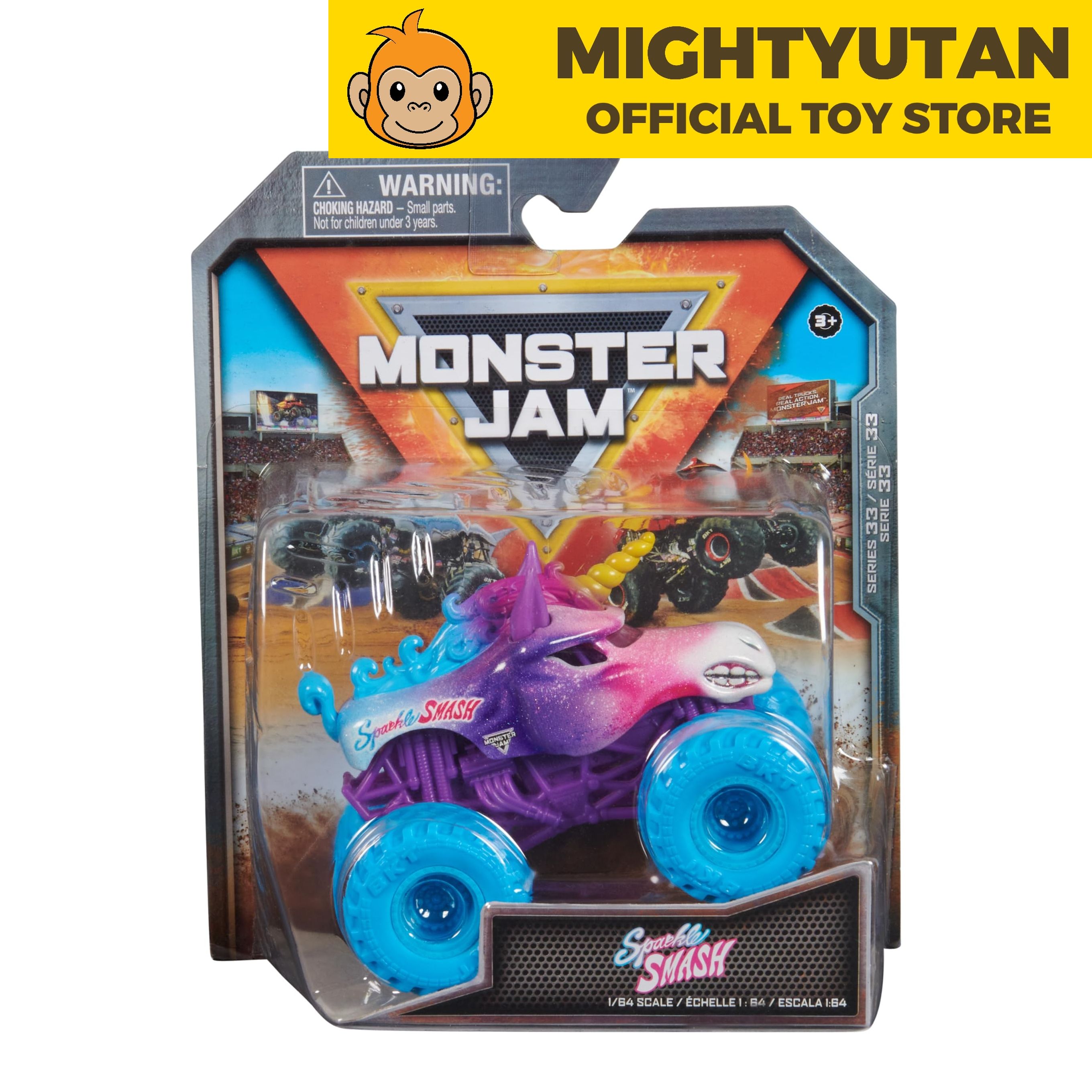 Monster Jam 1:64 Single Pack Series 33 - Sparkle Smash