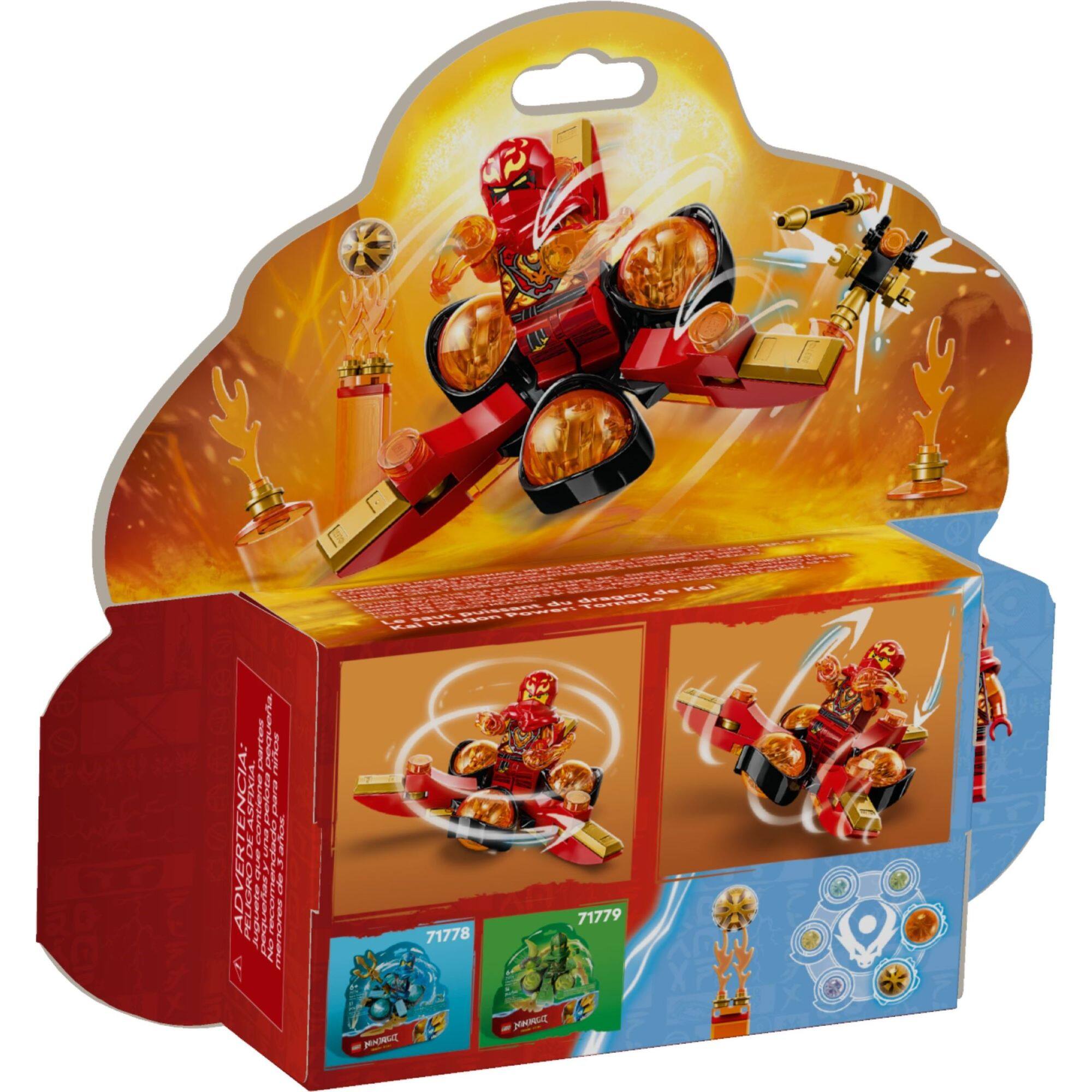 LEGO® NINJAGO® Kai's Dragon Power Spinjitzu Flip 71777 Building