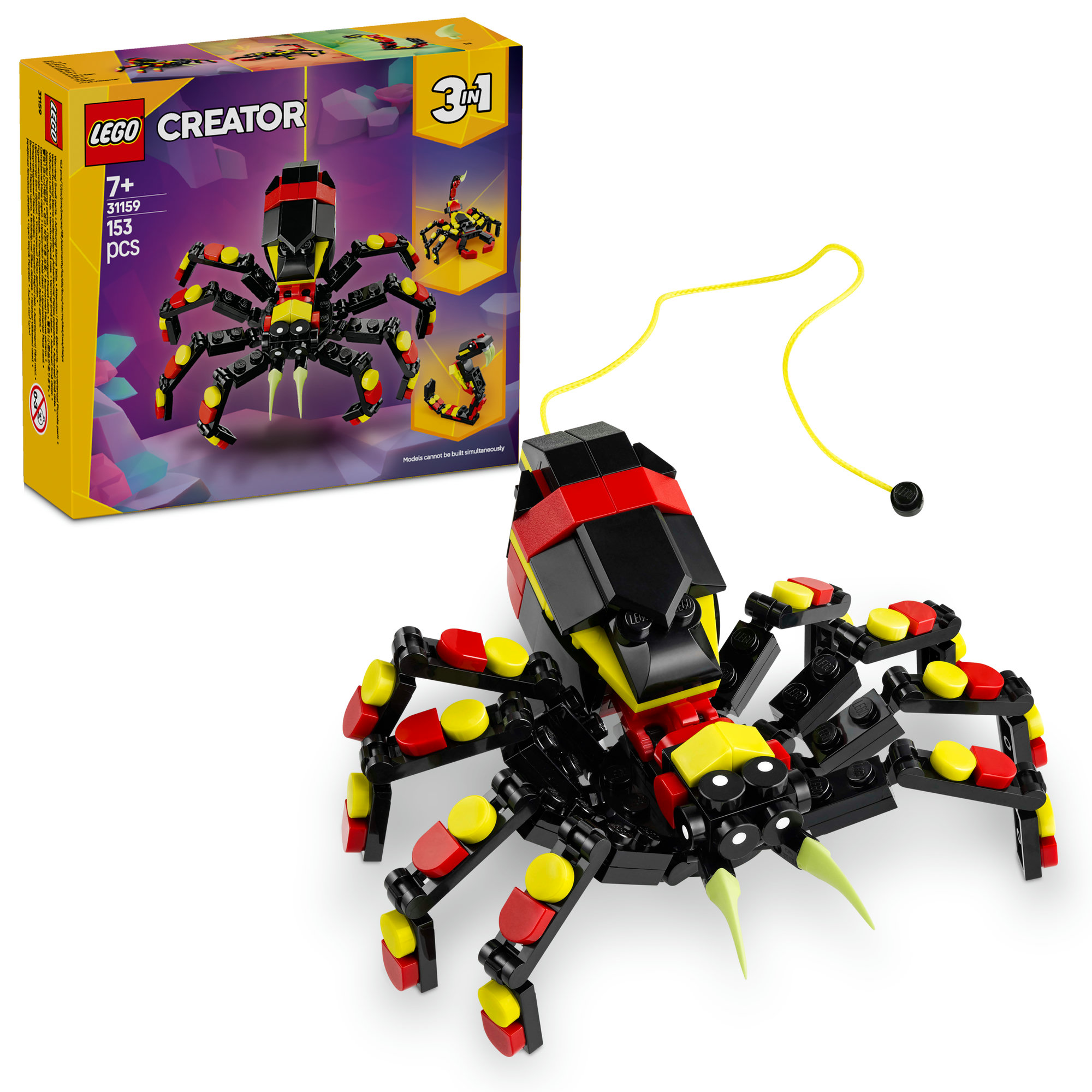 LEGO® Creator 3in1 Wild Animals: Surprising Spider Toy, Transforms