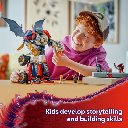 LEGO® NINJAGO® Zane's Ultra Combiner Mech Toy, 4-in-1 Building Set