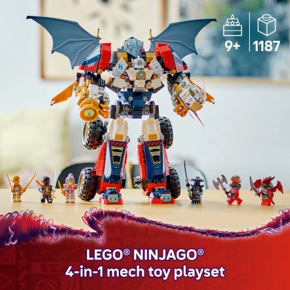 LEGO® NINJAGO® Zane's Ultra Combiner Mech Toy, 4-in-1
