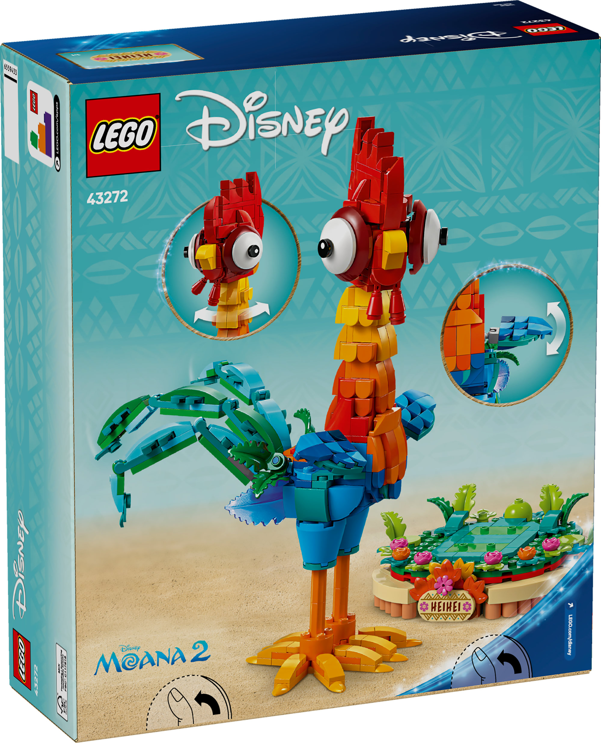 LEGO® ǀ Disney Moana Heihei Buildable Animal Model, Building