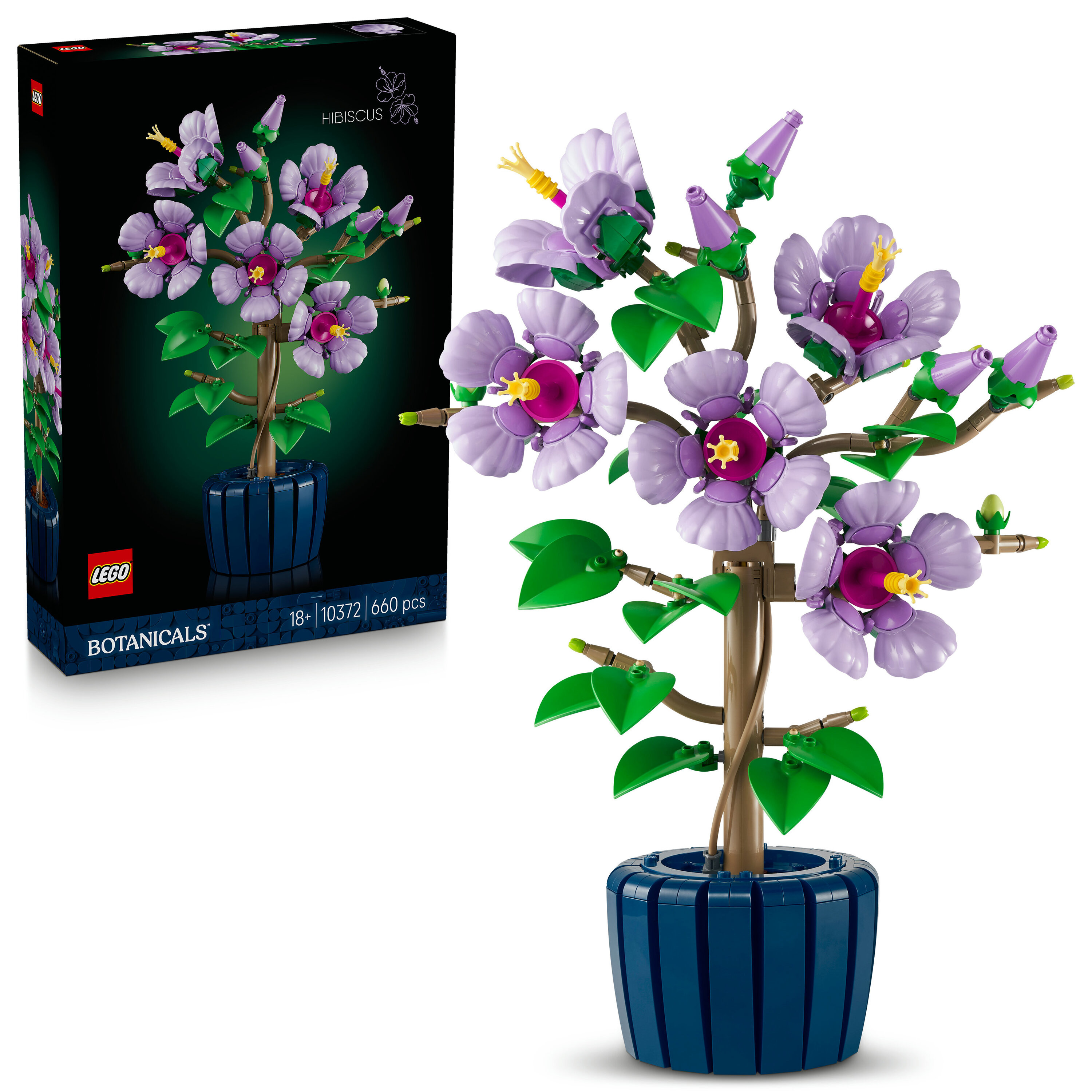 LEGO® Botanicals Hibiscus Flower Building Set for Adults, Floral
