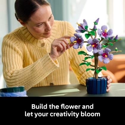 LEGO® Botanicals Hibiscus Flower Building Set for Adults, Floral