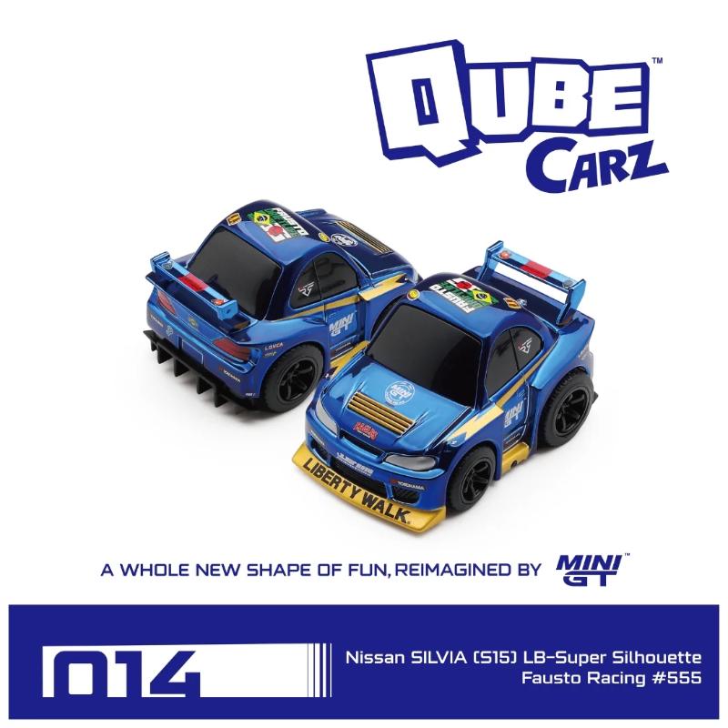 Mini GT Qube Carz Nissan Silvia (S15) LB-Super Silhouette Fausto