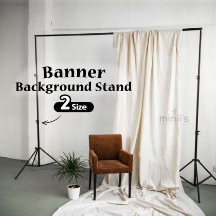 Miniis 2x2m Adjustable Background Banner Support Stand Photo  Backdrop Photography Kit