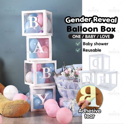 Miniis 30x30CM Gold Black White Blue Transparent Balloon Boxes