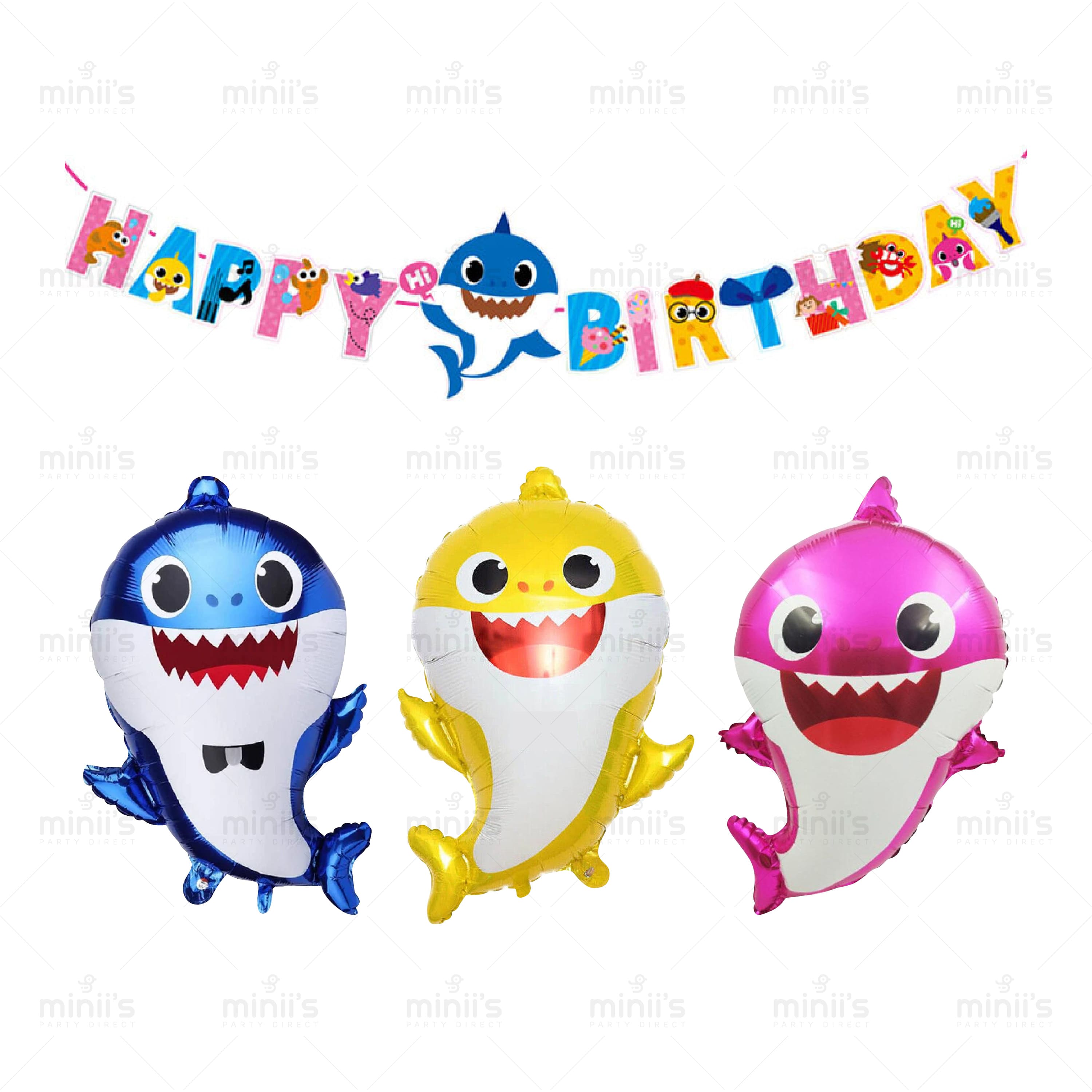 Pink Fong Baby Shark Birthday Party Supplies Decorations Banner, Tablecovers | UK