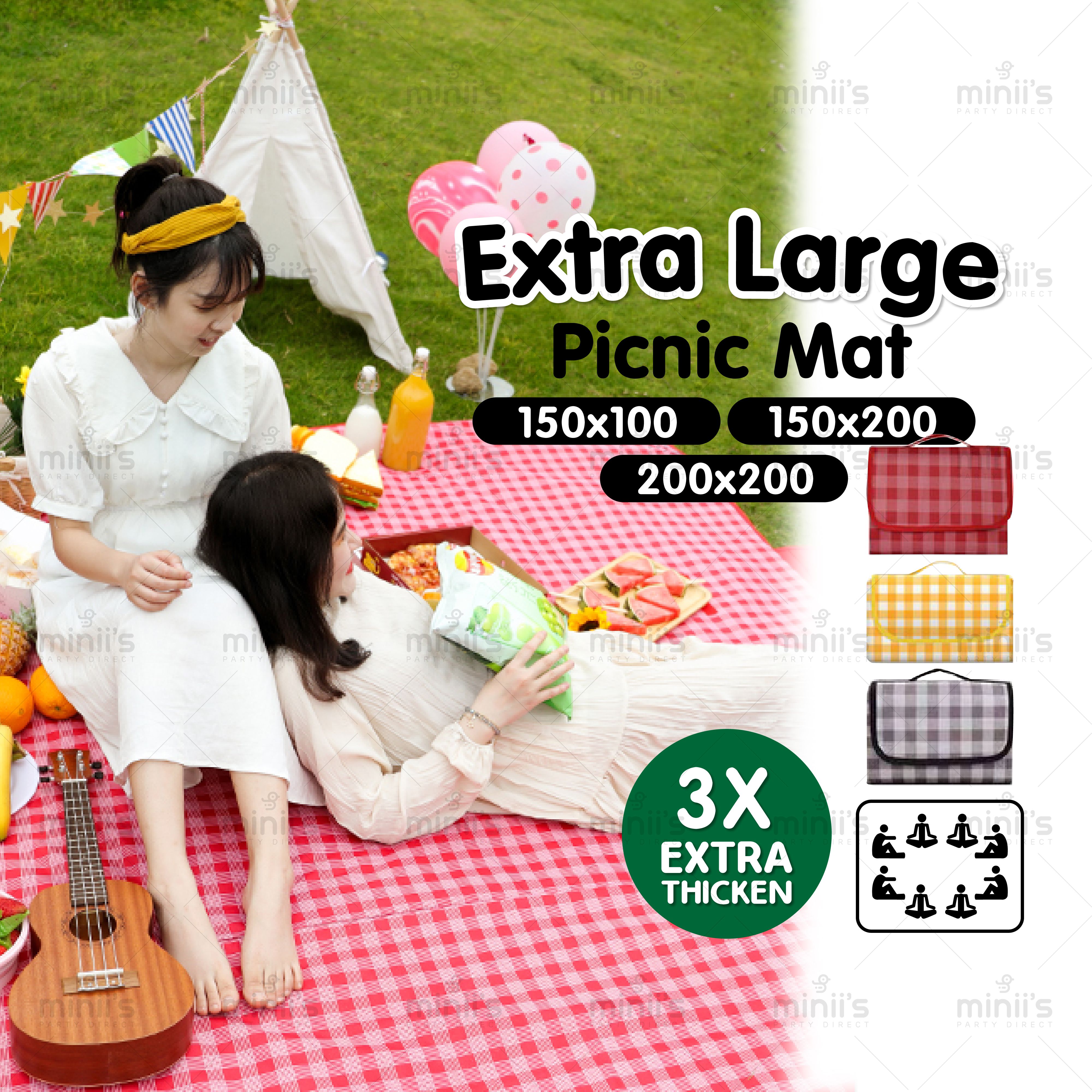 Miniis Picnic Portable Extra Large Picnic Mat Waterptoof Camping
