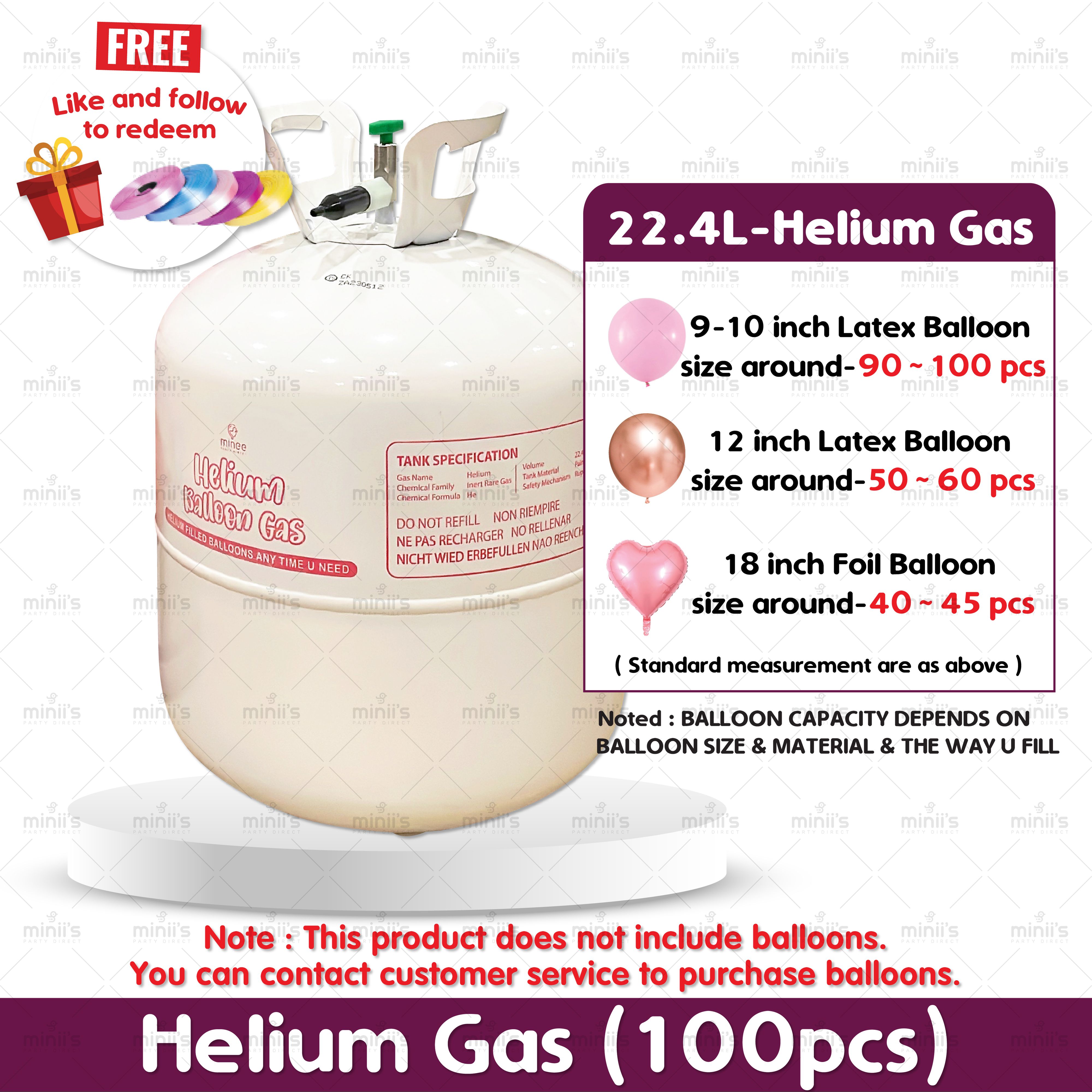 Bundle Of 2 Mega Helium Tank Kit With 100 Balloons