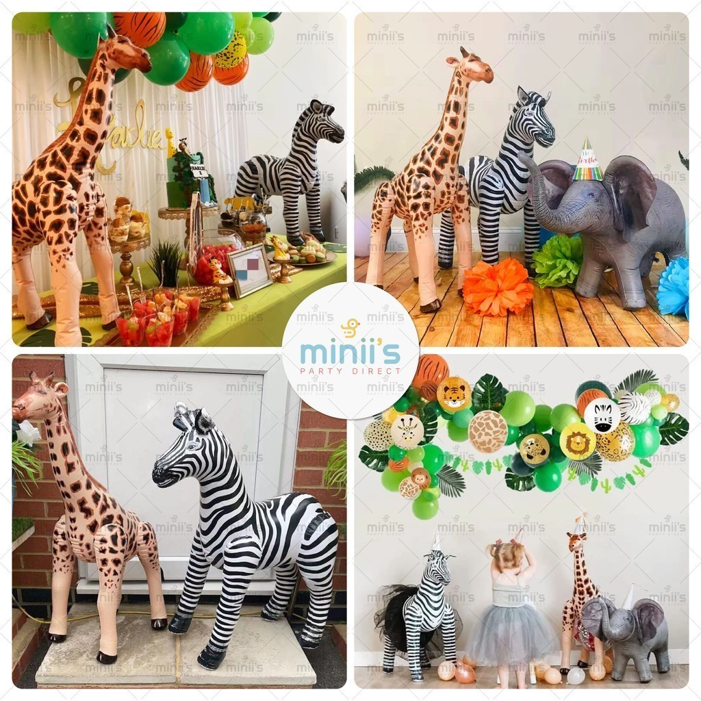 MINIIS 3D Animal Balloon Safari Balloon Large Simulation Jungle