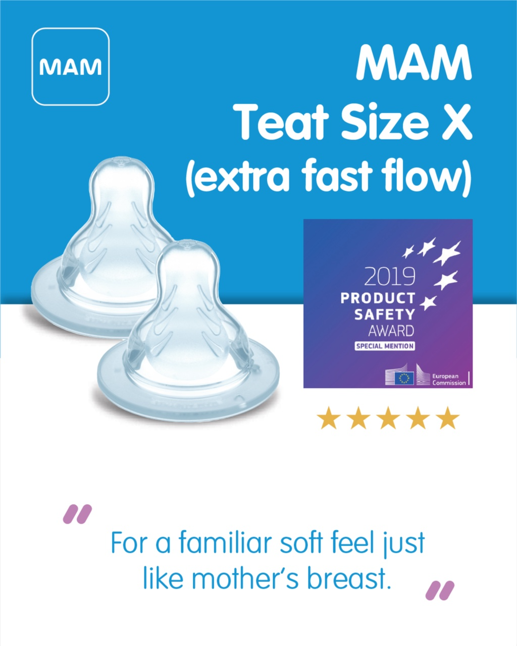 Fast Flow Mam Free Flow Teats MAM Bottle Nipples Level 4, Pack