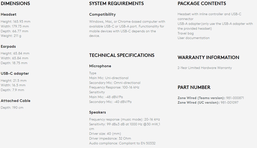 LOGITECH ZONED WIRED UC HEADSET | Corporate Employee Purchase Program