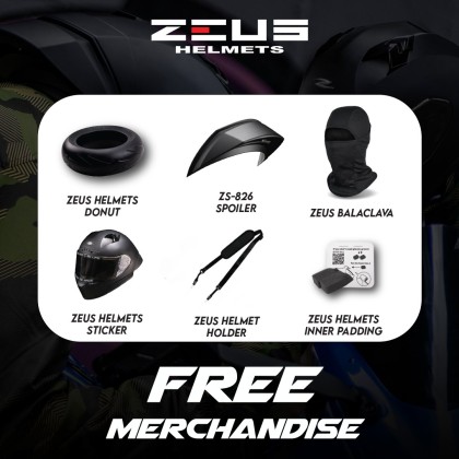 ZEUS ZS-826 FULLFACE GRAPHIC NEW Motogear Malaysia