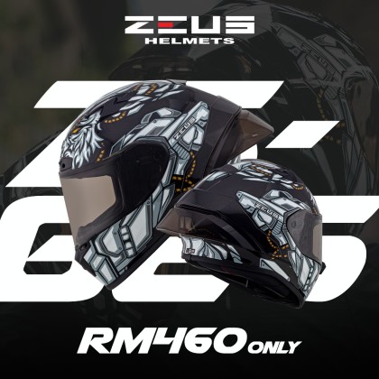 ZEUS ZS-826 FULLFACE GRAPHIC NEW | Motogear Malaysia