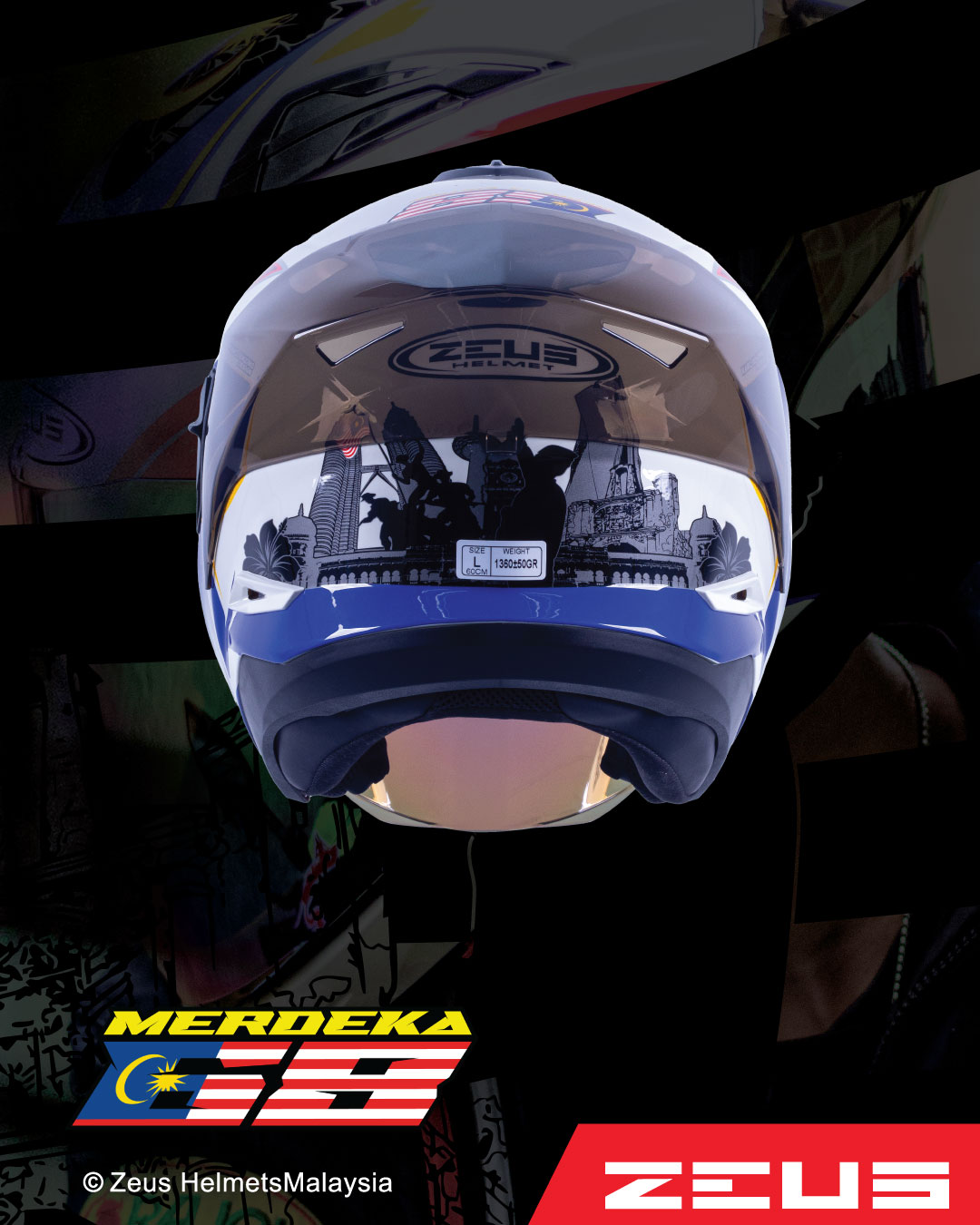 ZEUS ZS613 MERDEKA 68 EDITION | Motogear Malaysia