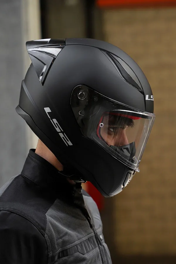 Ls2 Rapid Gloss Black Ls2 Helmet Black Visor Black Ls2 Ff353 Rapid