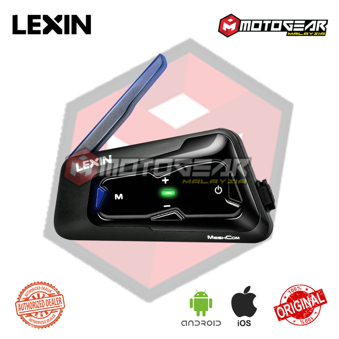 LEXIN MTX BLUETOOTH MESH INTERCOM HELMET | Motogear Malaysia