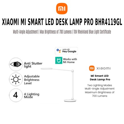 XIAOMI MI LED Desk Lamp Pro Smart Eye Protection Table Lamps Adjustable ...