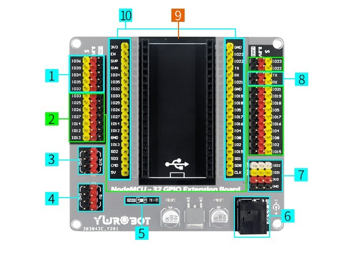 3 Pezzi Scheda Di Espansione ESP32 A 38 Pin Con Chip Wireless WiFi E Bluetooth - 2