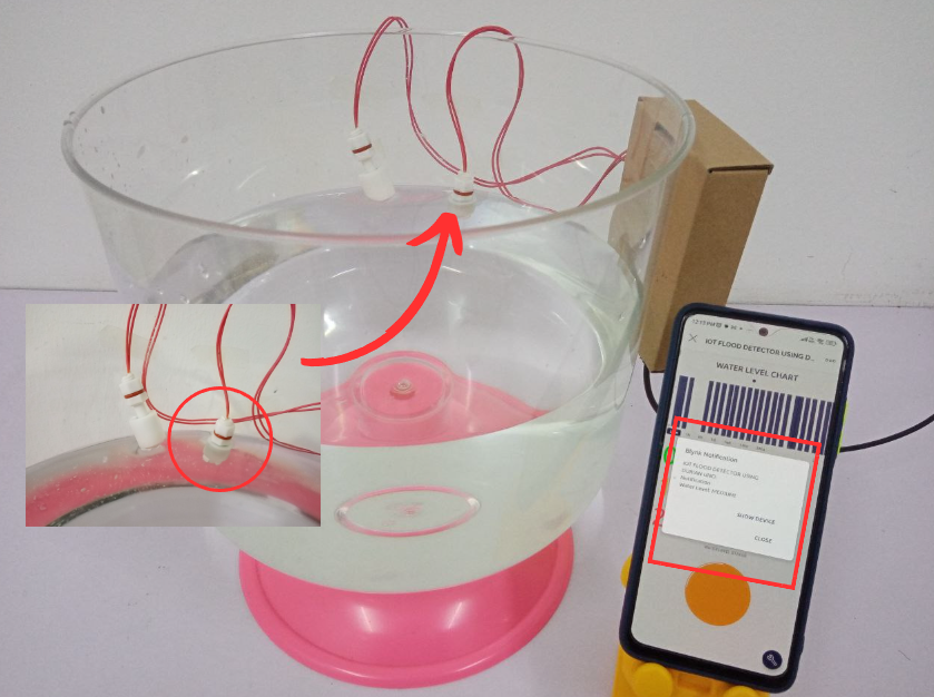 Arduino STEM RBT project: Arduino IOT FLOOD DETECTOR USING DURIAN UNO