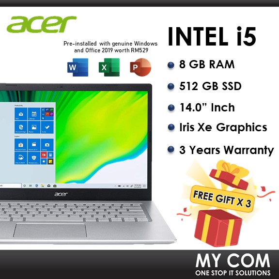 Windowsノート本体 Acer Aspire A514-54 i5-1135G7 512GB 8GB Laptop