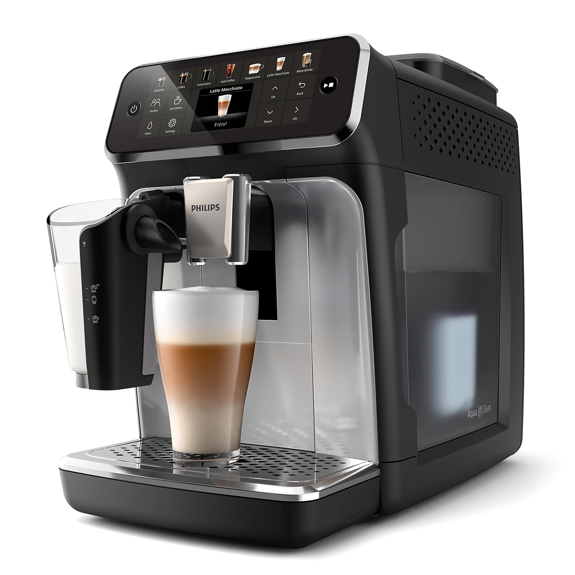 Philips Fully Automatic Espresso Coffee Machine EP4446 Series 4400 EP4446/70 Black Coffee Cappuccino