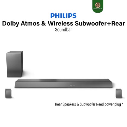 Philips Dolby Atmos Soundbar Cinema Sound Bar TAB8967 Shinho