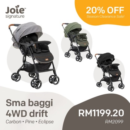 Joie Signature Sma Baggi 4WD Drift Stroller | My Lovely Baby