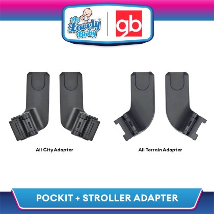 gb Gold Adapter für Babyschalen, Für gb Buggy Qbit All Terrain, Schwarz