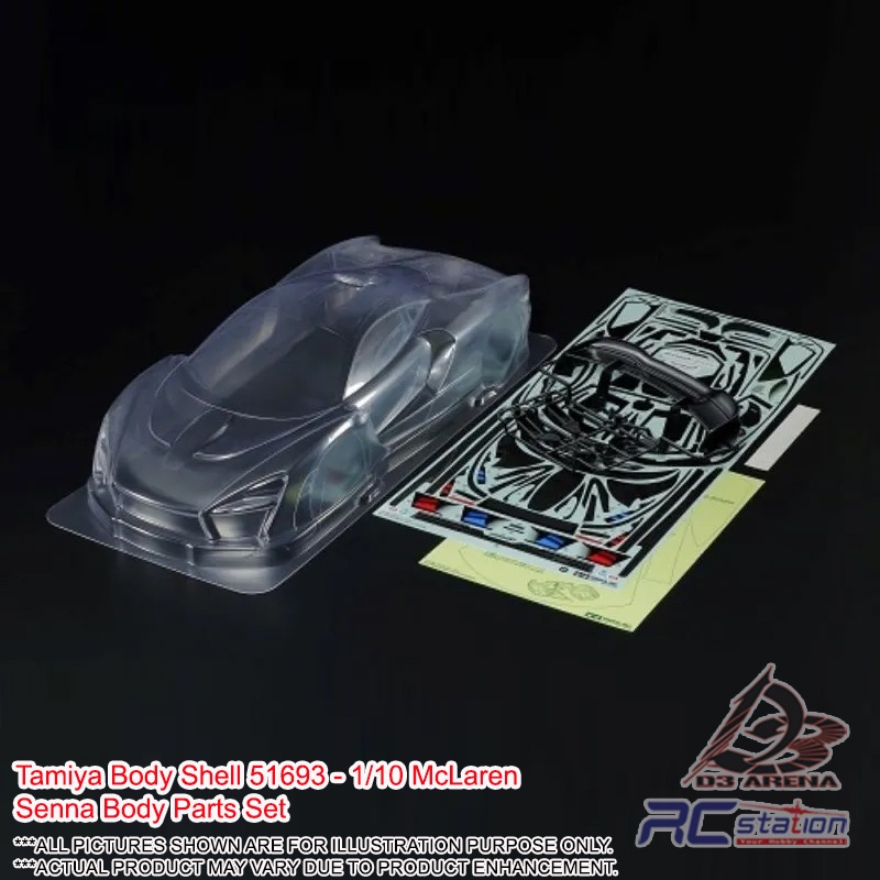 Tamiya 1/10 Body Shell #51693 1/10 McLaren Senna Body Parts Set