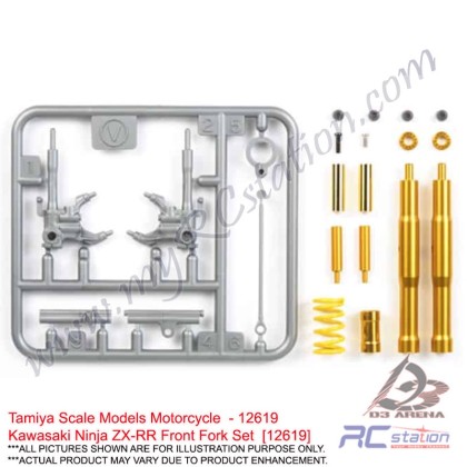 Tamiya Scale Models Motorcycle #12619 - Kawasaki Ninja ZX-RR Front
