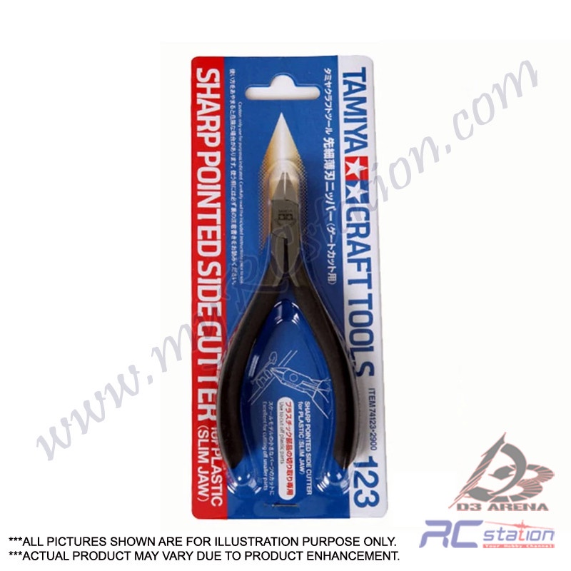 Tamiya Craft Tools Sharp Pointed Side Cutter – 74123