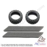 Tamiya #54861 - Tamiya Rally Block Tires (soft/2pcs) [54861