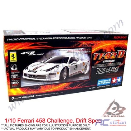 Tamiya TT02D #93042 - 1/10 Ferrari 458 Challenge (TT02D) [93042