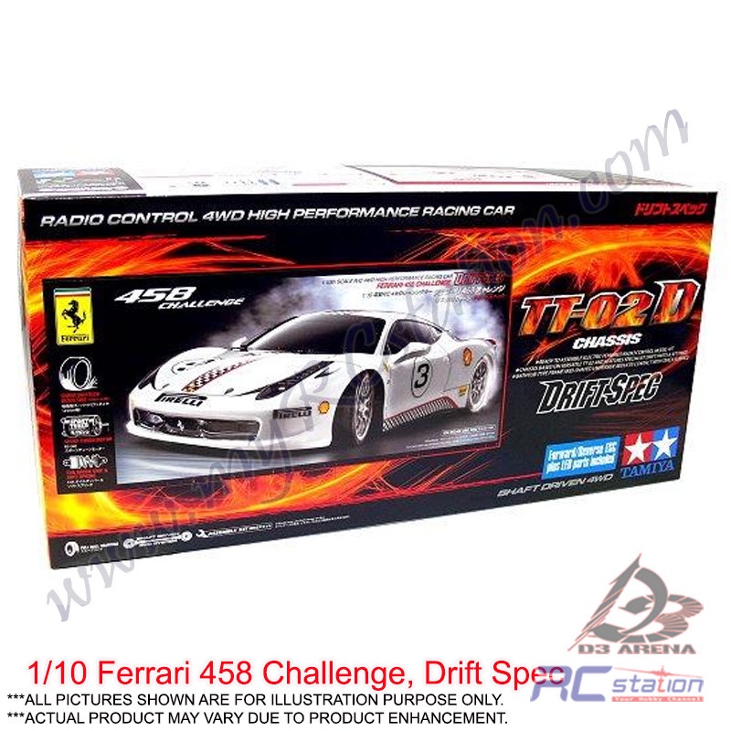 Tamiya TT02D #93042 - 1/10 Ferrari 458 Challenge (TT02D) [93042