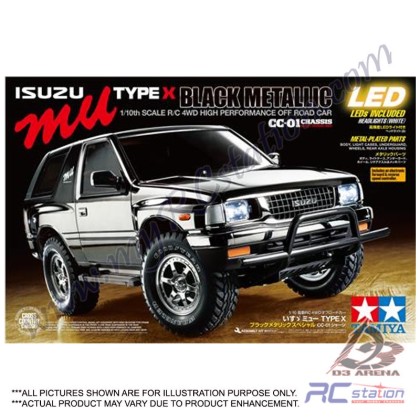 TAMIYA ISUZU MU TYPE X ブラックメタリック タミヤ RC特別企画商品 1/10RC いすゞ ミュー TYPE X ブラック