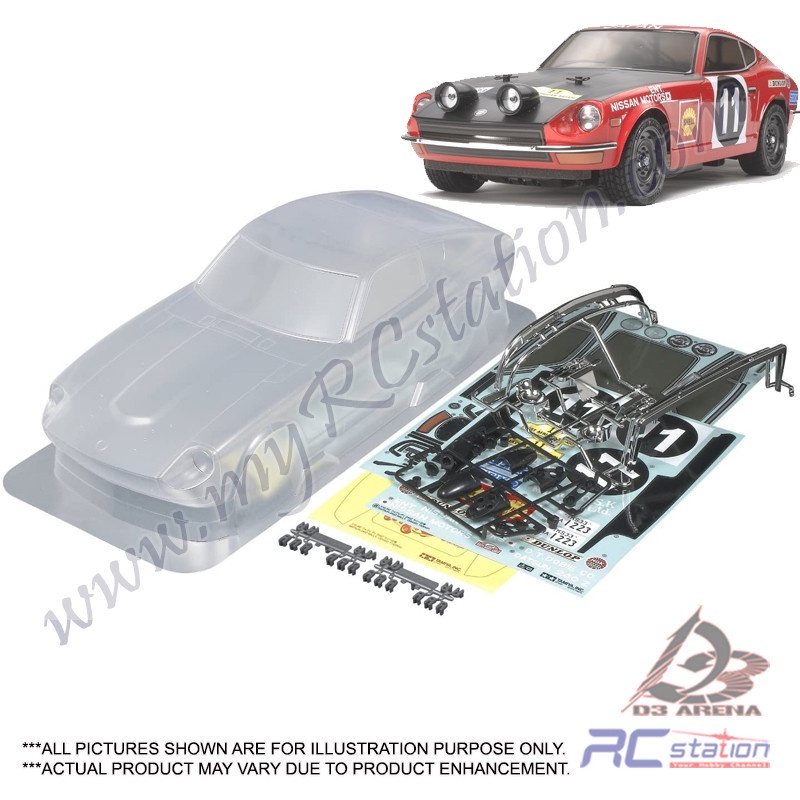 TAMIYA DATSUN 240Z RALLY 未塗装ボディ Rc Datsun 240Z Rally Version Df03 Ra / Tamiya USA