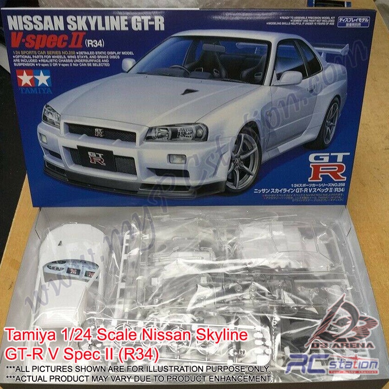 やまめ様 購入ページ Tamiya Model #24258 - 1/24 Nissan Skyline GT-R V Spec II (R34