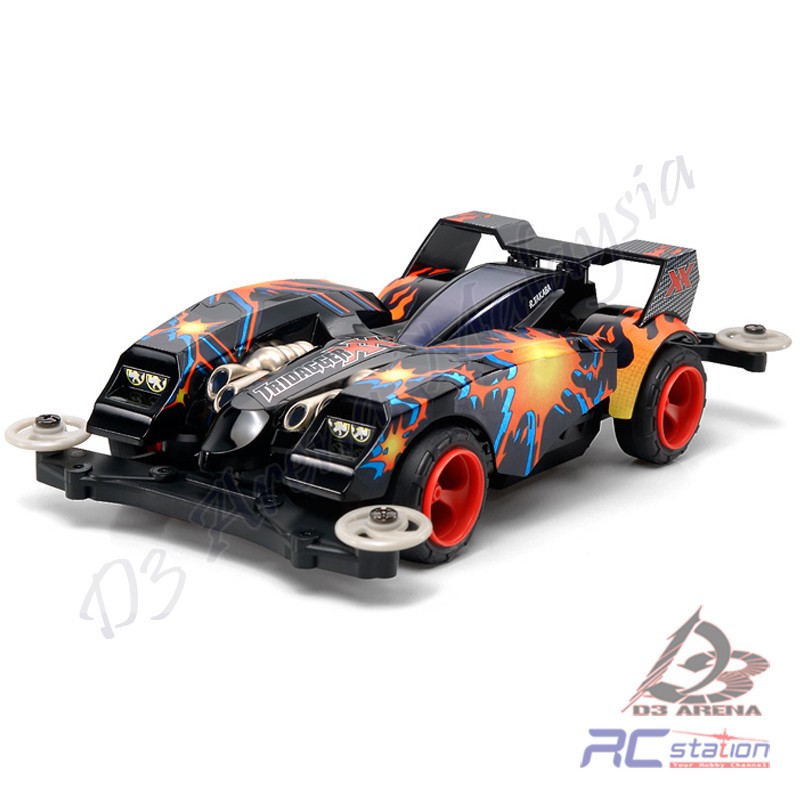 自動車 TAMIYA TRIDAGGER X PROMETHEUS Mini 4WD] Tridagger X Prometheus Super 1 chassis assembled