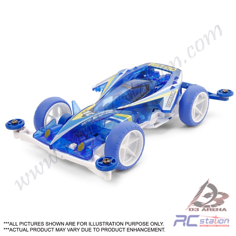 Tamiya #95279 - Mini 4WD Astro-Boomerang Clear Blue Special (Super