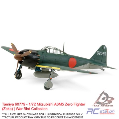 Tamiya #60779 - 1/72 Mitsubishi A6M5 Zero Fighter (Zeke) | War