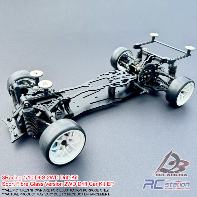 3Racing Sakura 1/10 D6S 2WD Drift Sport Fibre Glass Version 2WD