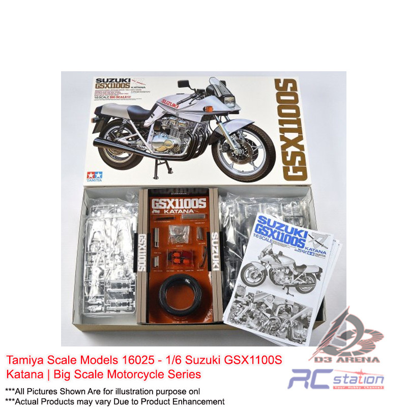 Tamiya Scale Models #16025 - 1/6 Suzuki GSX1100S Katana | Big