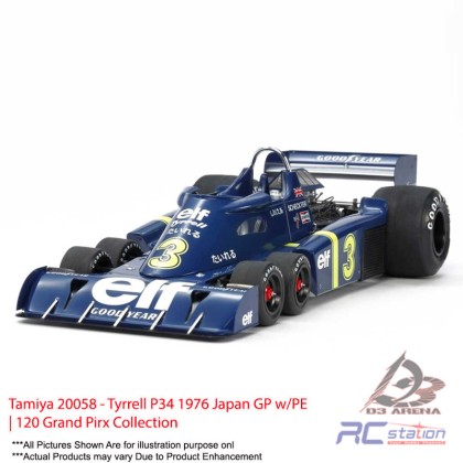 Tamiya #20058 - Tyrrell P34 1976 Japan GP w/PE | 120 Grand Pirx