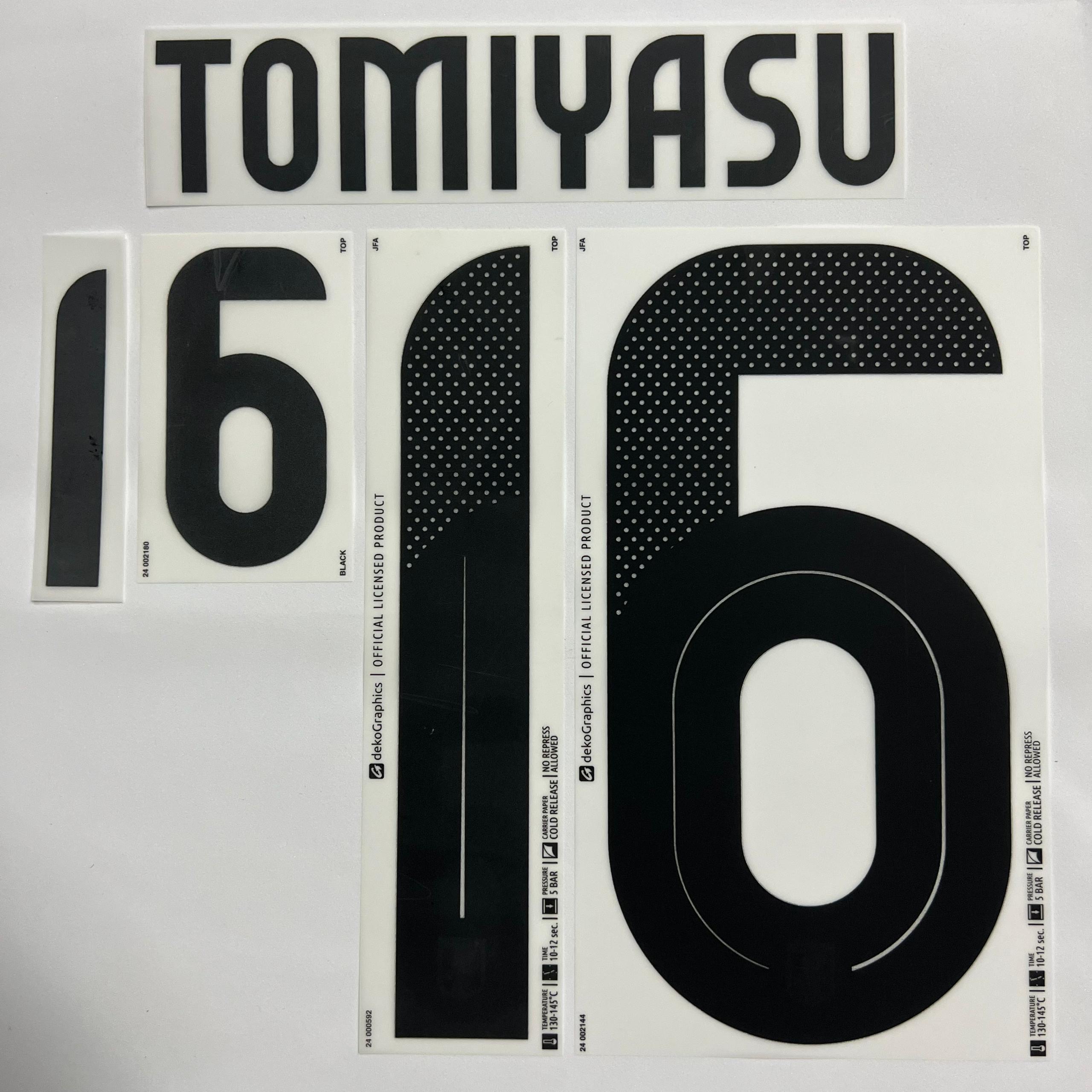 OFFICIAL TOMIYASU #16 Japan JFA Away 2024-25 PRINT | My-Soccer